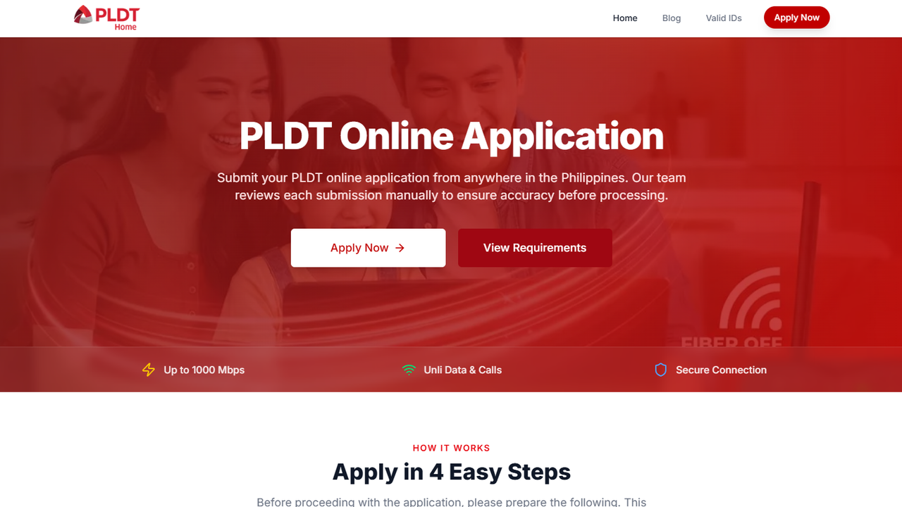 PLDT Online Application